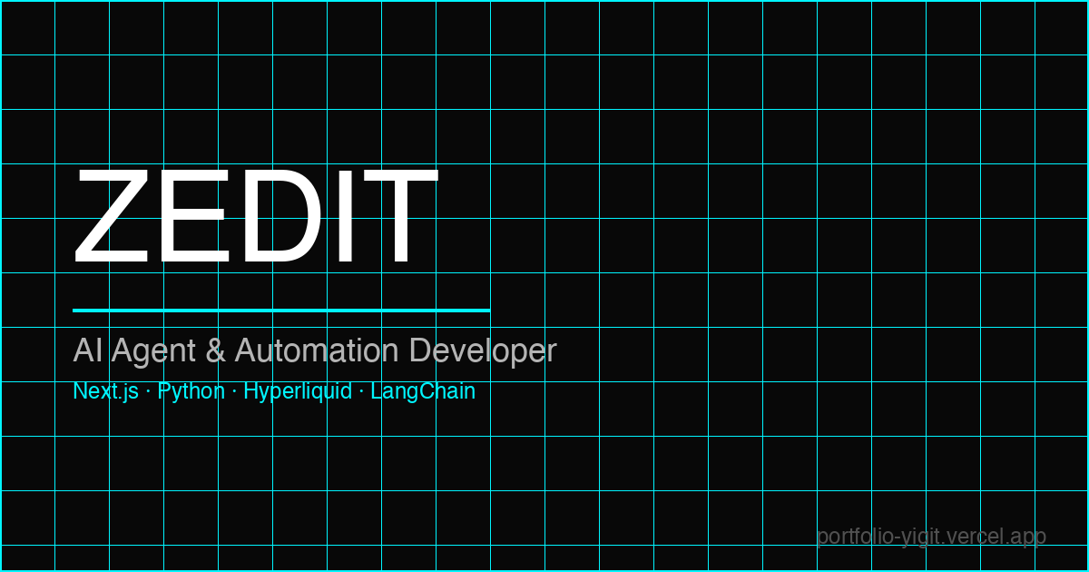 Zeditapp ZEDIT — AI Agent & Automation Developer